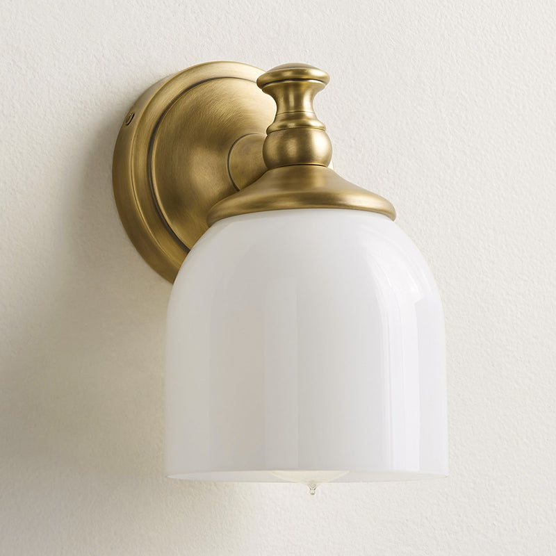 Lumen Wandlamp Moderne Minimalistische Korte Arm in Chroom Metaal Glas