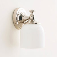 Lumen Wandlamp Moderne Minimalistische Korte Arm in Chroom Metaal Glas