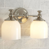 Lumen Wandlamp Moderne Minimalistische Korte Arm in Chroom Metaal Glas