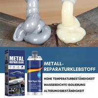 Brehn | Hoogwaardige Metaal Reparatie Lijm | Industrieel Lijm voor Gietijzer, Staal & Aluminium | Hittebestendig & Waterdicht | 100ml Vloeibaar Metaal Reparatie Set | Zilver