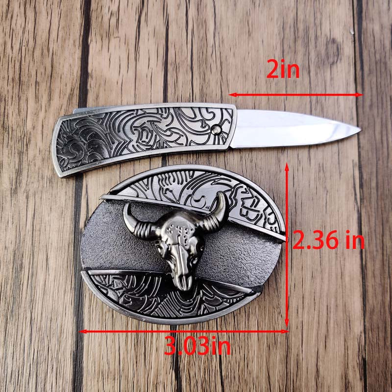Metalen Ovale Cowboys Gürtelschnalle