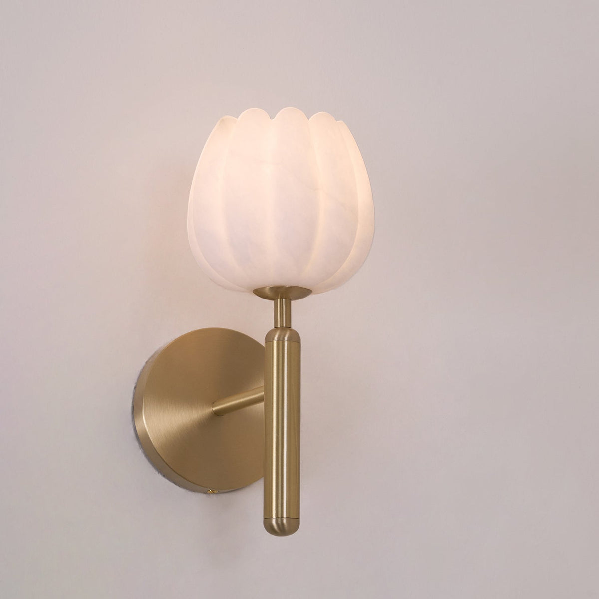 Ralin Alabaster Bloemen Wandlamp