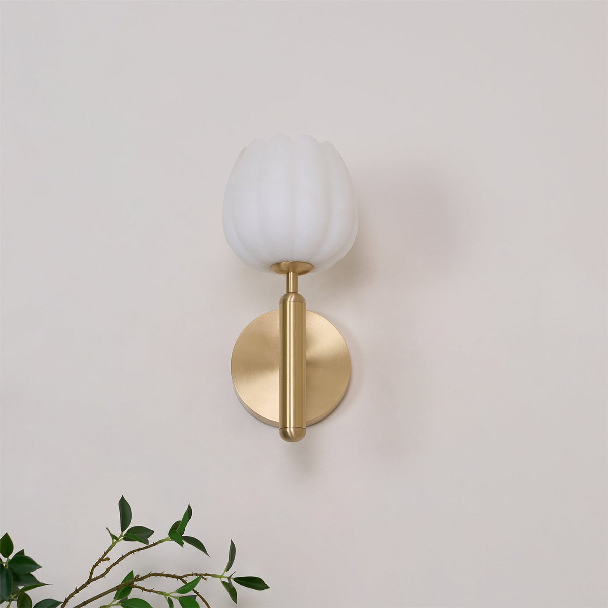 Ralin Alabaster Bloemen Wandlamp