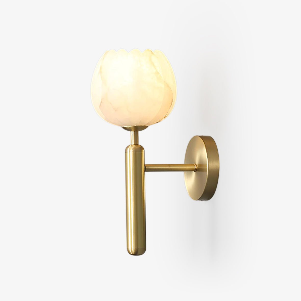 Ralin Alabaster Bloemen Wandlamp