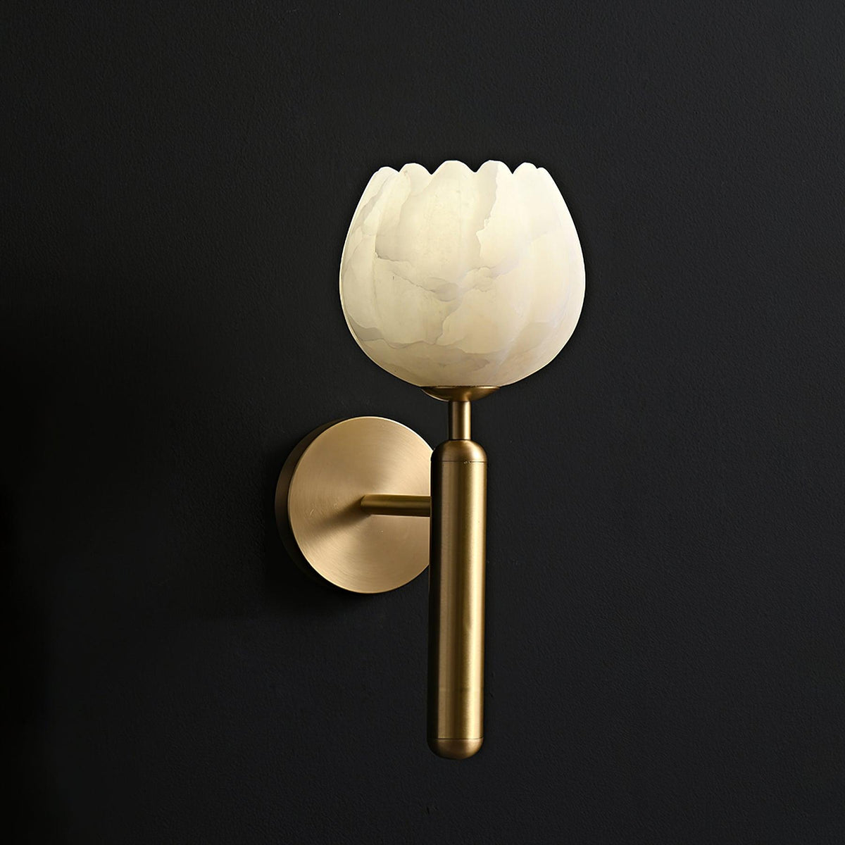 Ralin Alabaster Bloemen Wandlamp