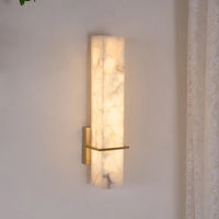 Moderne Alabaster Wandlamp Messing LED Binnen Wandlicht Armatuur