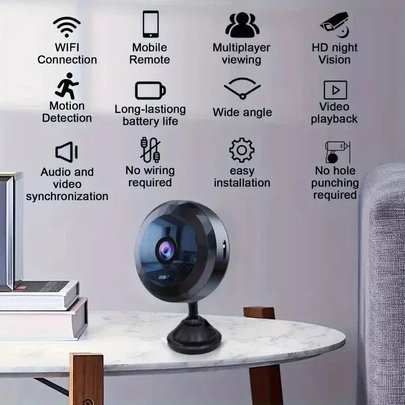 Magnetische Mini WiFi Camera – Discreet en Betrouwbaar voor Dag en Nacht