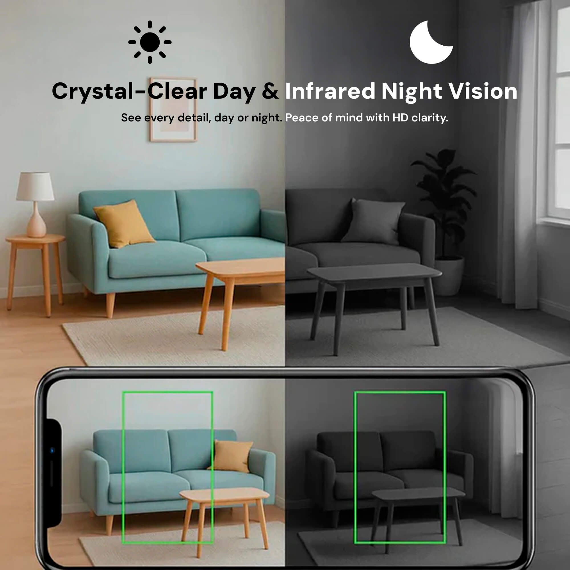 Mini Draadloze Verborgen Camera met Audio voor Thuisbewaking