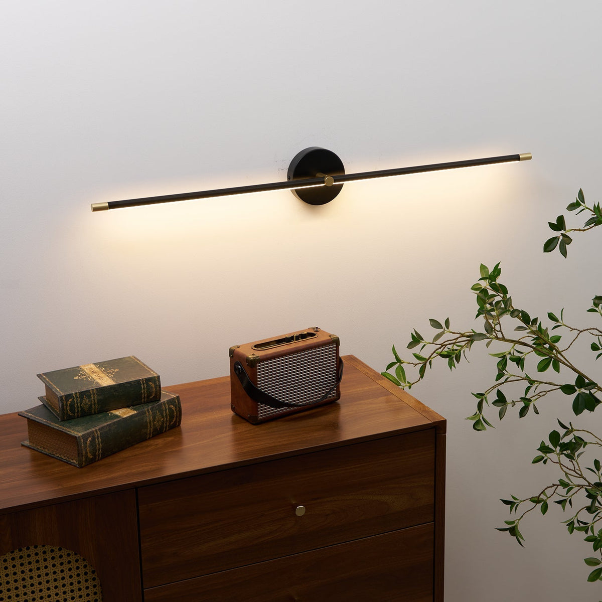 Wandlamp Minimalistisch Lineaire Stang Dubbel Eind Accent Moderne Stijl