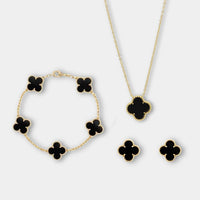 Charmify - Luxe sieradenset met ketting, armband en oorbellen