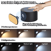 Draadloze Wandlamp – 360° Verstelbare en Oplaadbare LED-verlichting (USB)