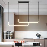 Arisha Moderne LED Hanglamp Goud/Zwart Metaal Eet-/Woonkamer