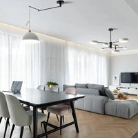Moderne Plafondlamp met Verstelbare Lichtarmen voor Flexibele Verlichting