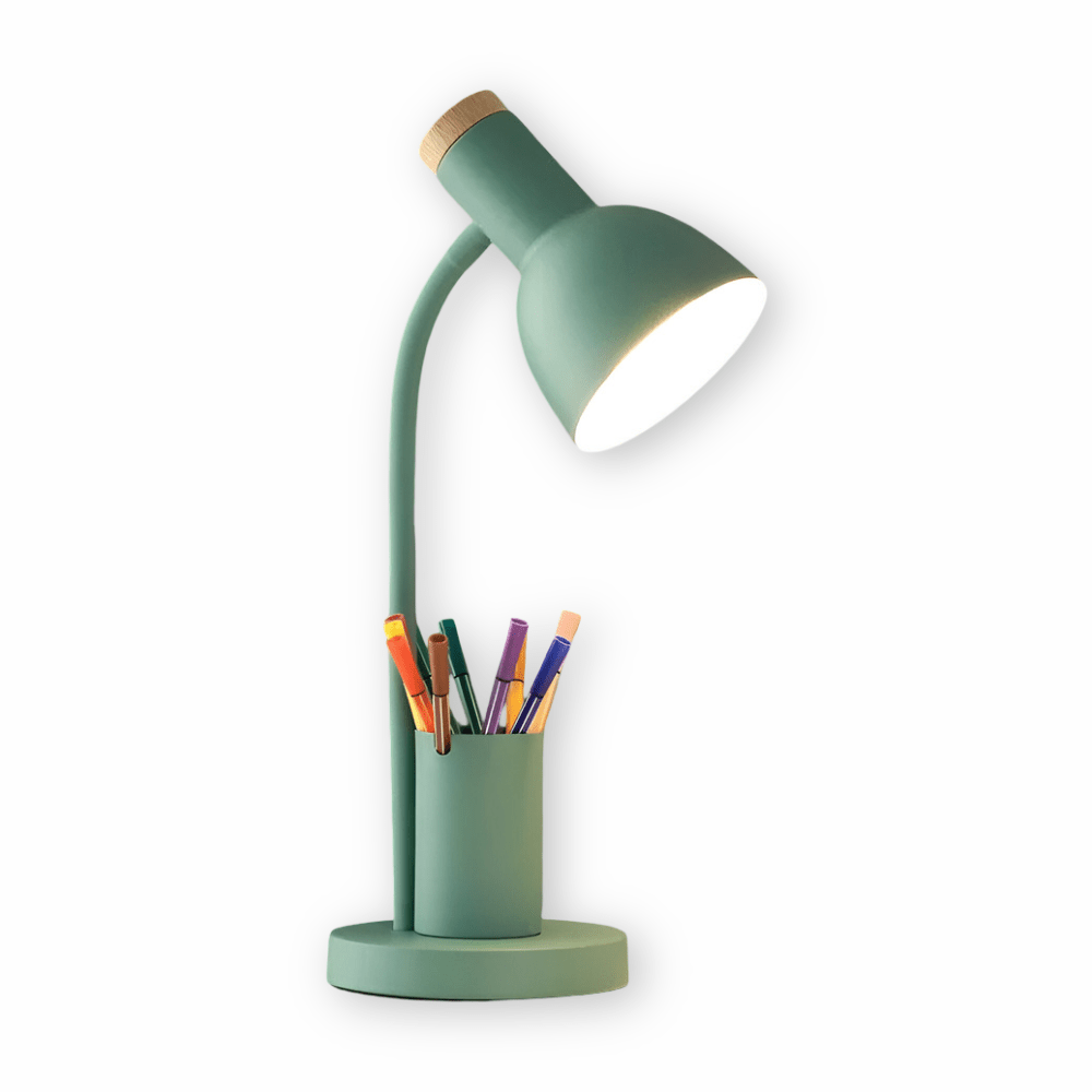 BRIGHTHOLD – Moderne LED Tafellamp met Pennenhouder voor Bureau & Thuis