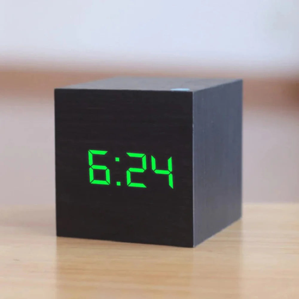 Compacte Mini LED Digitale Wecker - Instelbare Helderheid en Nachtmodus