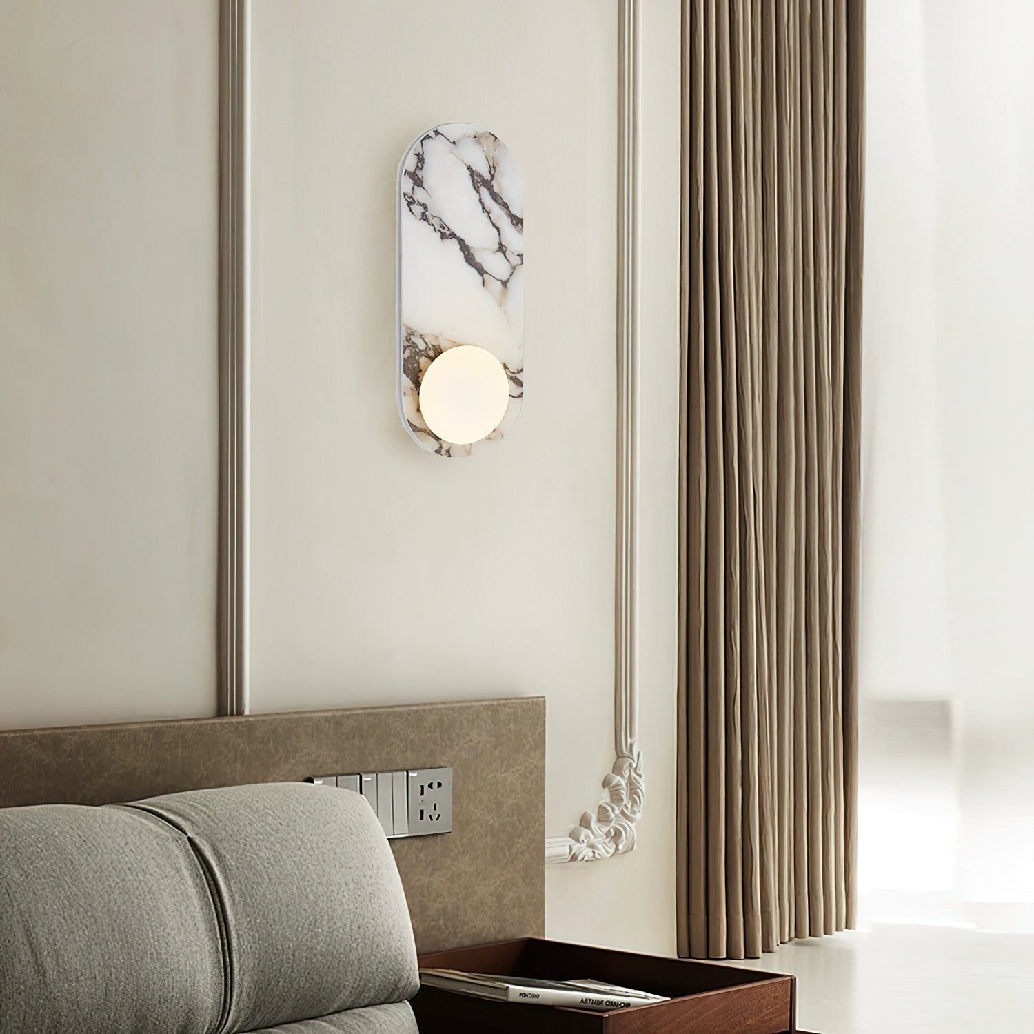 Domil Wandlamp van Marmer