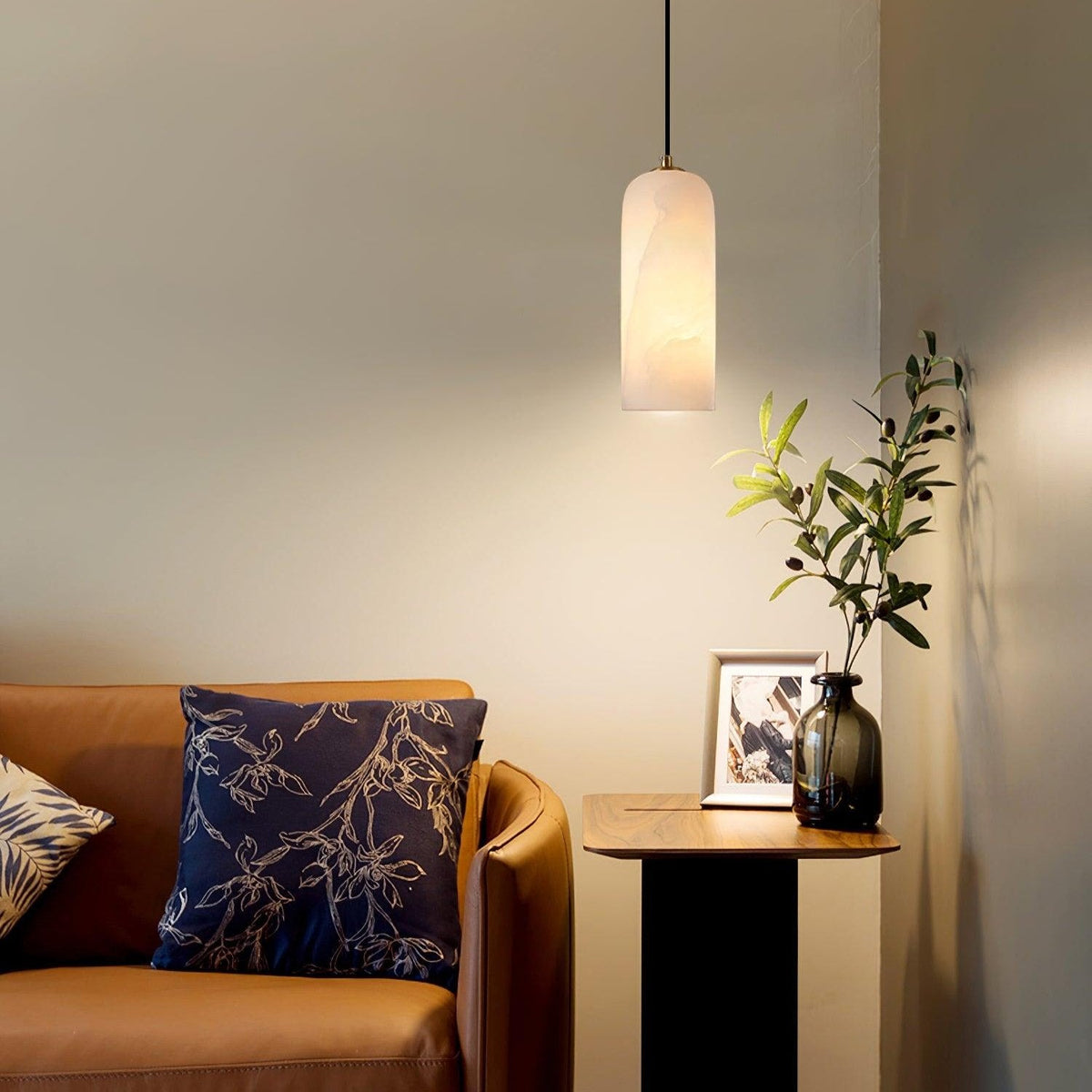 Noordse Moderne Alabaster Monty Hanglamp