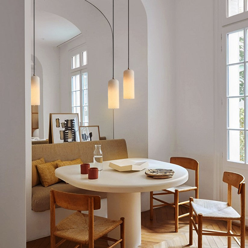 Noordse Moderne Alabaster Monty Hanglamp