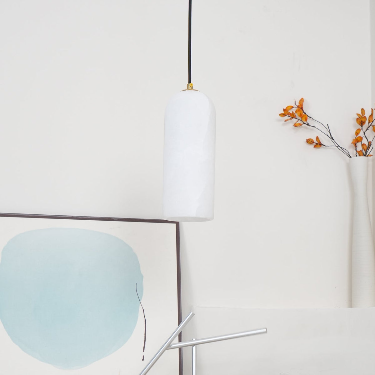 Noordse Moderne Alabaster Monty Hanglamp
