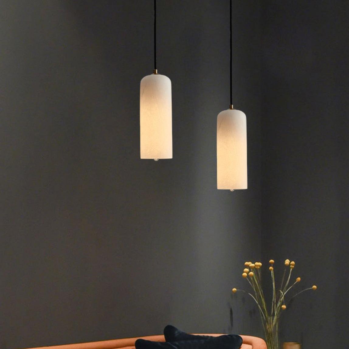 Noordse Moderne Alabaster Monty Hanglamp