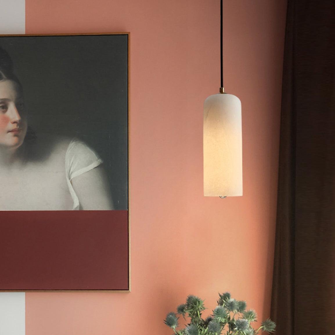 Noordse Moderne Alabaster Monty Hanglamp