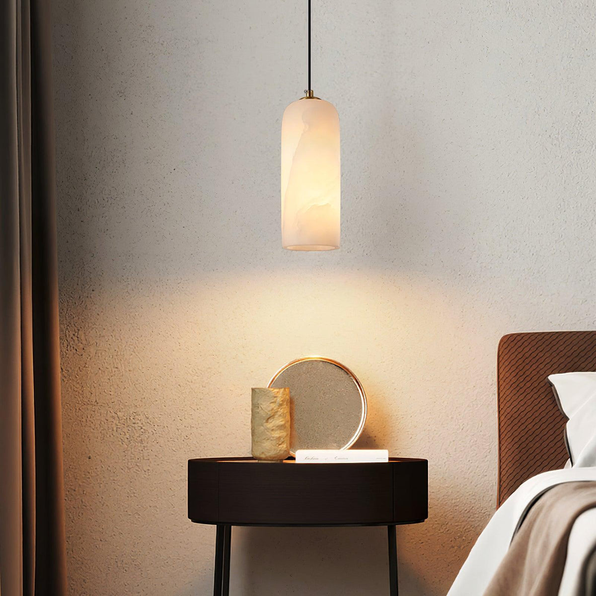 Noordse Moderne Alabaster Monty Hanglamp