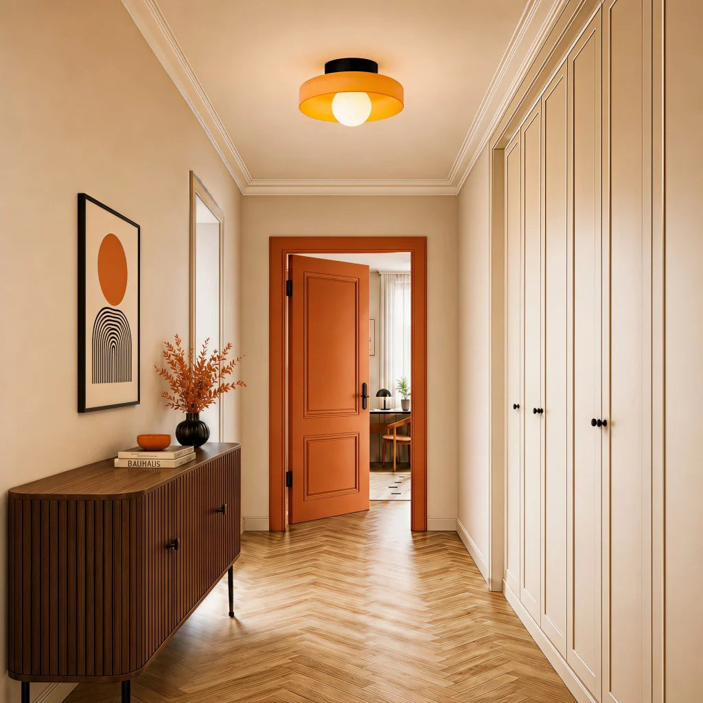 Morrow Glazen Schijf Plafondlamp/Wandlamp