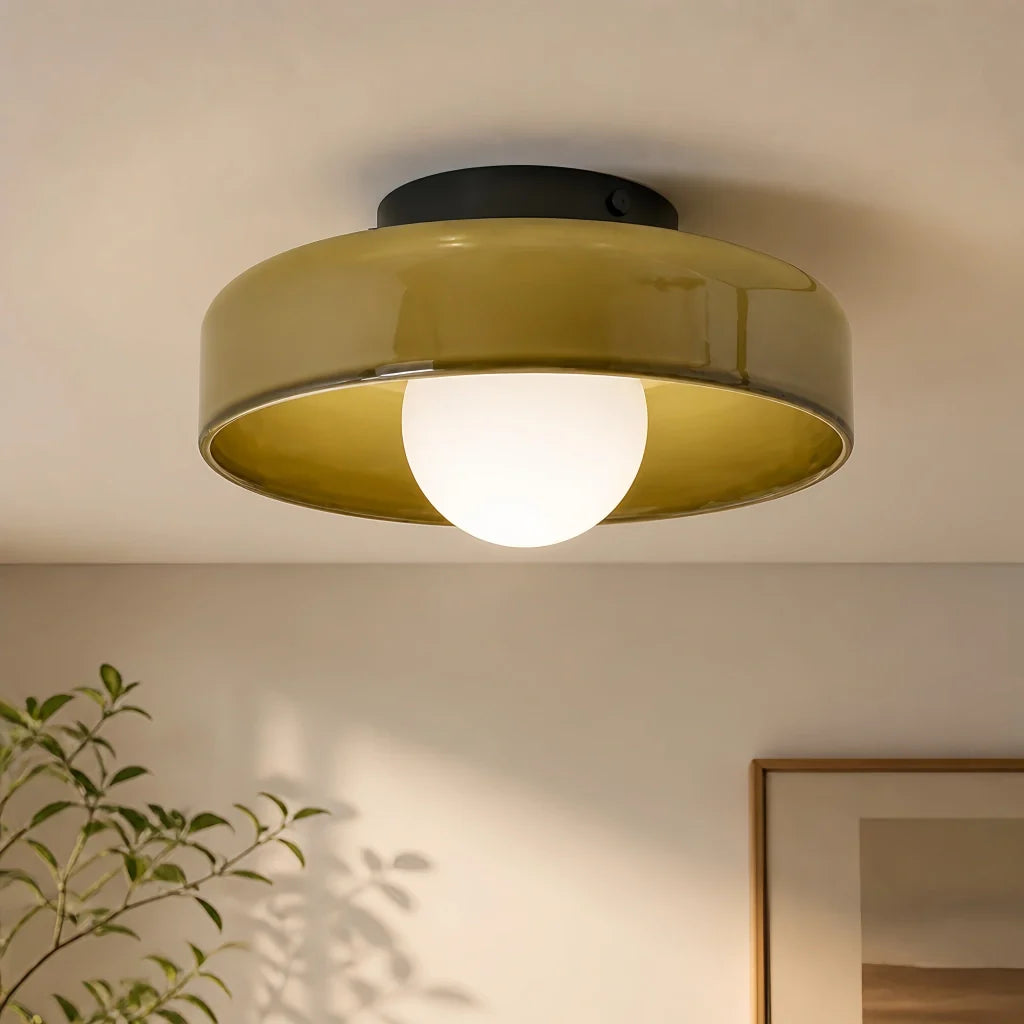 Morrow Glazen Schijf Plafondlamp/Wandlamp