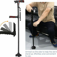 AeroAssist LED Wandelstok Die Vouwt Voor Dagelijks Gebruik