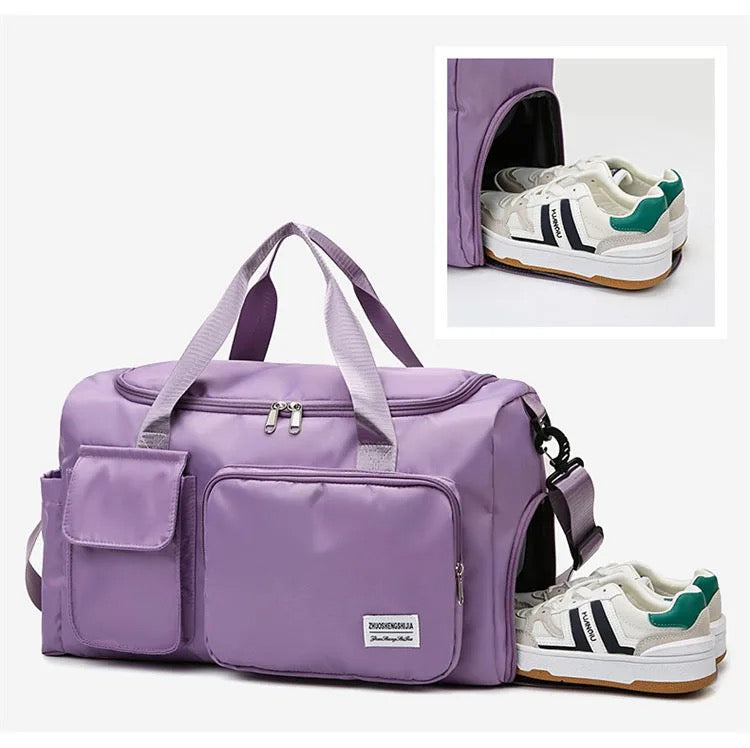 Multi-Tassen Reisetasche, Sport- en Gymnastiek-Duffle met aparte schoenenvak