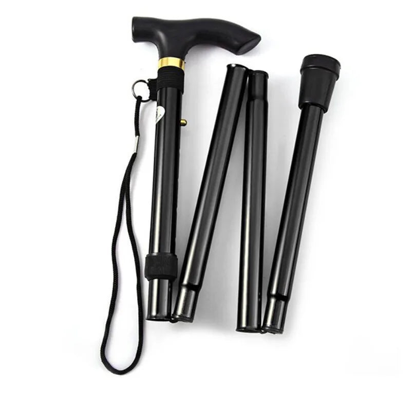 Telescoop Wandelstok voor Senioren – Opvouwbare Aluminiumstok met Ergonomische Grip & Hoge Stabiliteit voor Onderweg