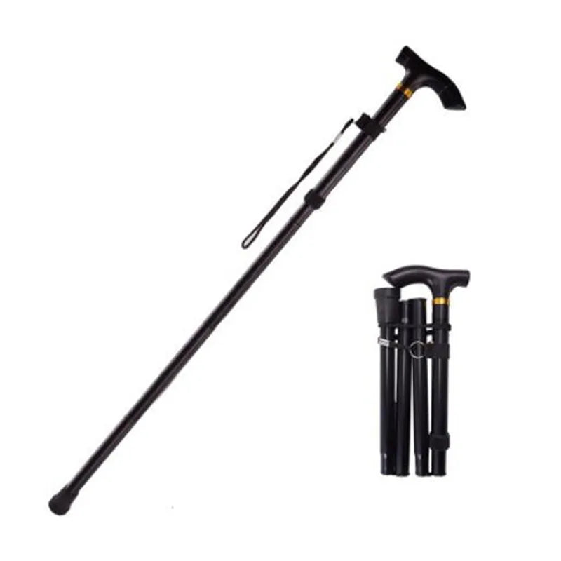 Telescoop Wandelstok voor Senioren – Opvouwbare Aluminiumstok met Ergonomische Grip & Hoge Stabiliteit voor Onderweg