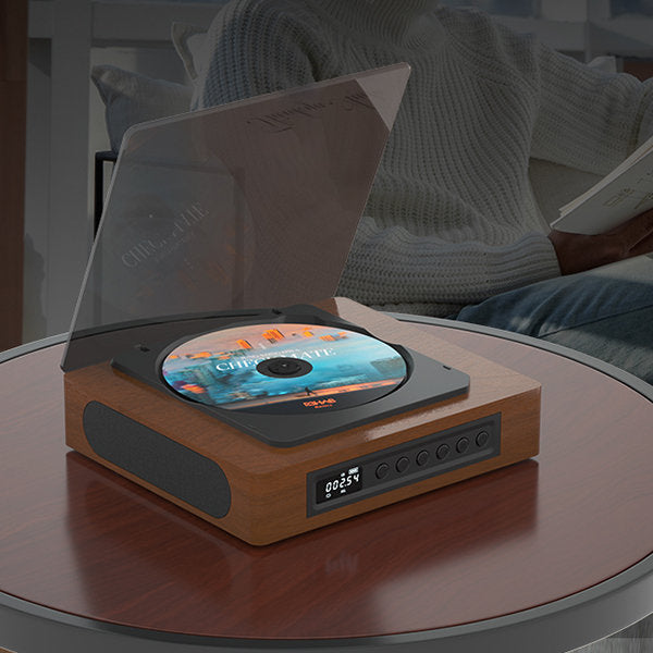 Vintage NovaRetro Bluetooth CD-speler Met USB C Poort Editie