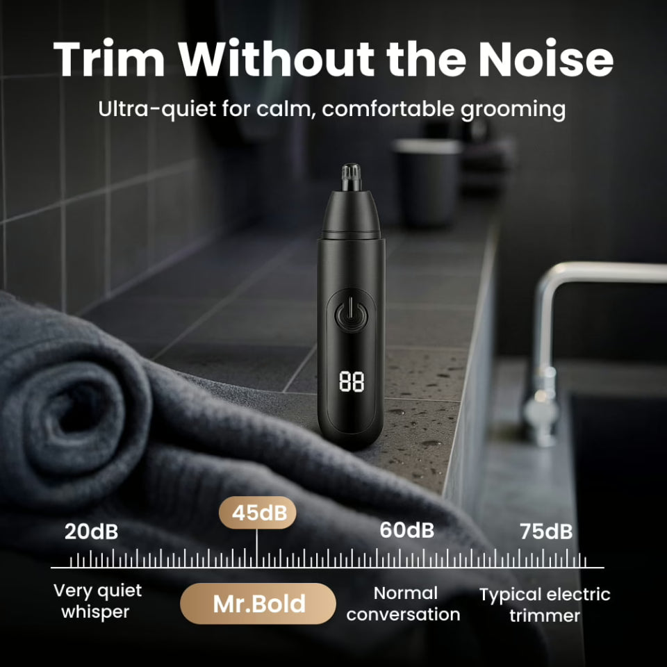 AstraTrim Neushaartrimmer Voor Mannen USB-C Waterproof En Stil