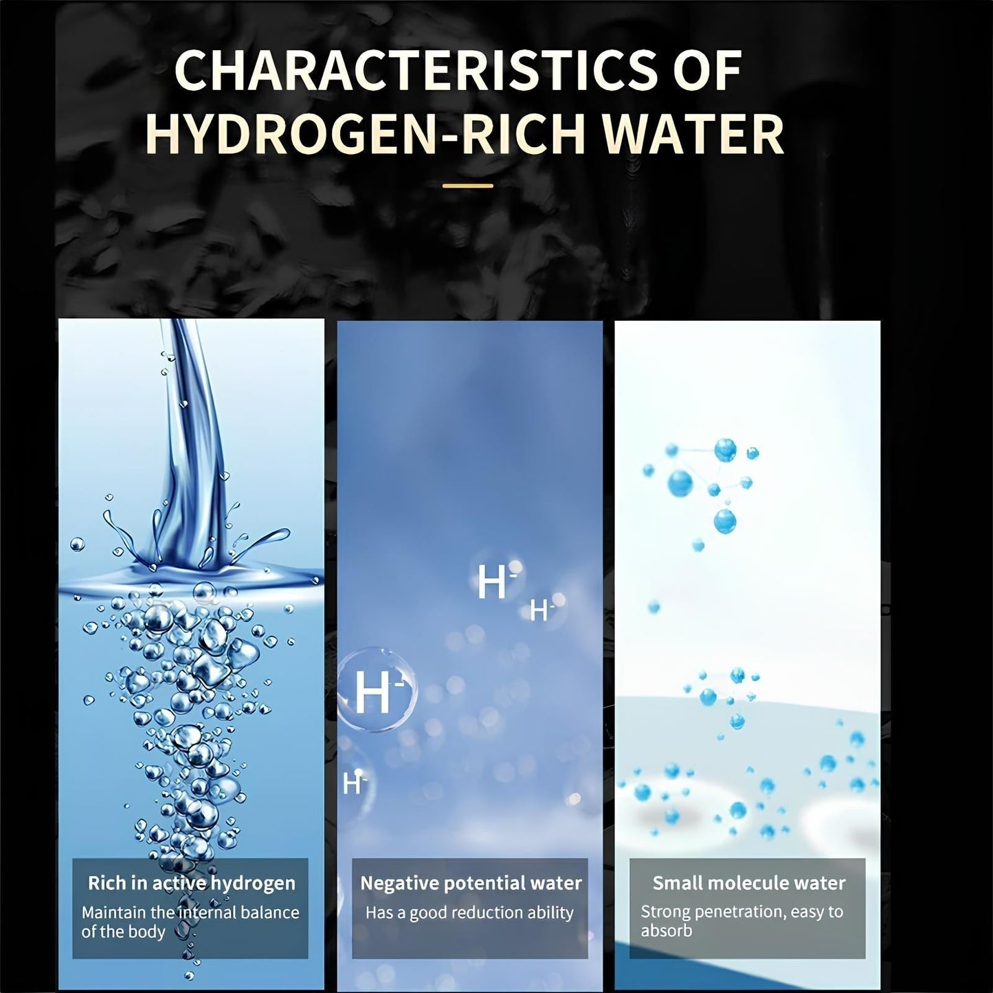NovaHydro Elite 5000ppb Waterfles Waterstofionisator