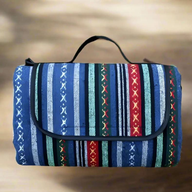 Buitendeken – Waterdichte Picknickdeken met Ethno-Design voor Kamperen en Uitstapjes