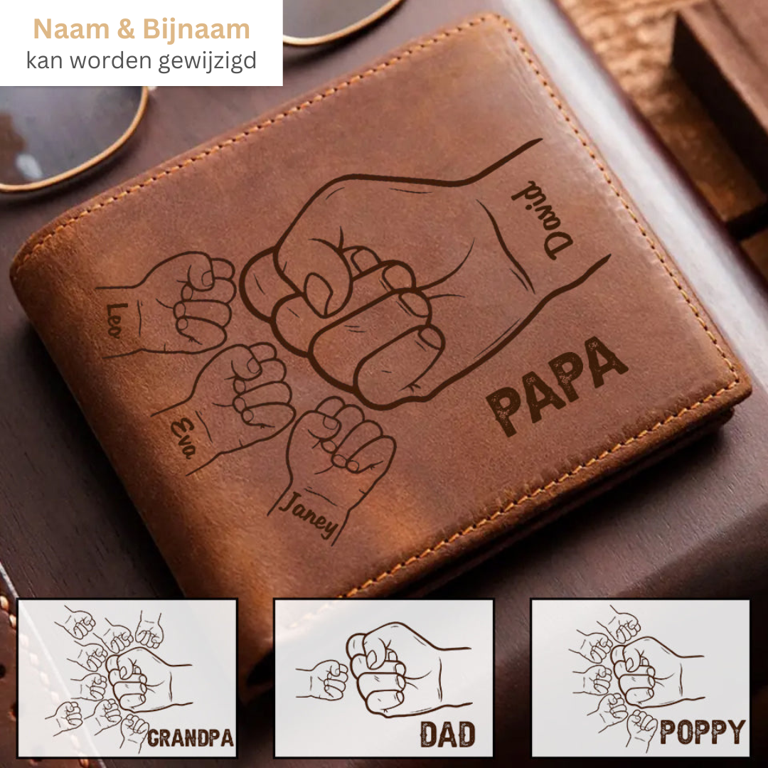 BondWallet | Portemonnees van gegraveerd echt leer zijn het perfecte cadeau voor Vaderdag