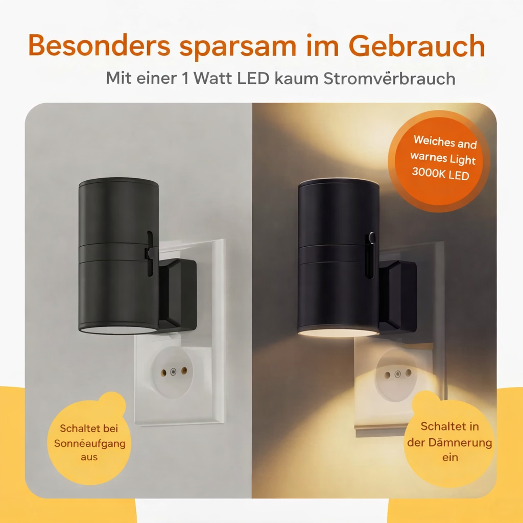Nachtlamp | Automatische Sensorverlichting | Energiebesparend LED Nachtlicht | LumenGuard
