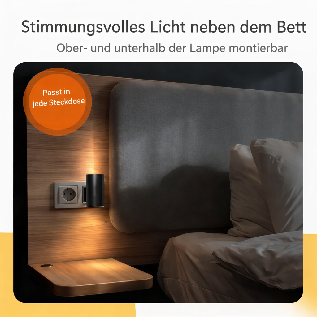 Nachtlamp | Automatische Sensorverlichting | Energiebesparend LED Nachtlicht | LumenGuard