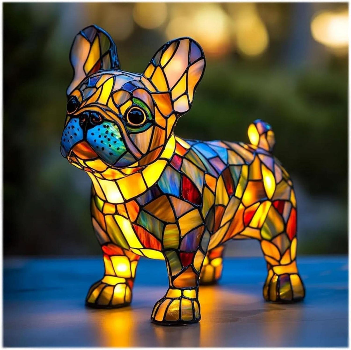 LED Mozaïek Dierlamp – Decoratieve Nachtlamp met USB & Warm Licht