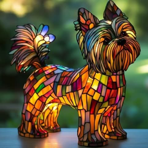 LED Mozaïek Dierlamp – Decoratieve Nachtlamp met USB & Warm Licht