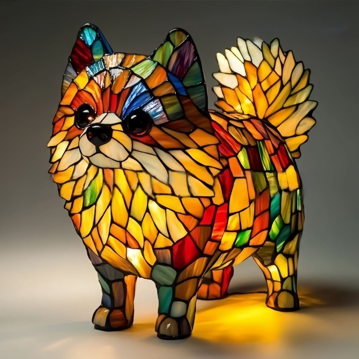LED Mozaïek Dierlamp – Decoratieve Nachtlamp met USB & Warm Licht