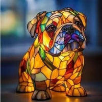 LED Mozaïek Dierlamp – Decoratieve Nachtlamp met USB & Warm Licht