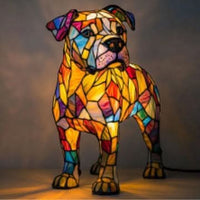 LED Mozaïek Dierlamp – Decoratieve Nachtlamp met USB & Warm Licht