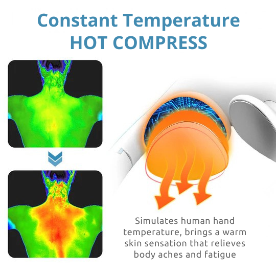 Nekmassageapparaat | Ultrasone lymfedrainage | Draadloos massageapparaat | Vitalize