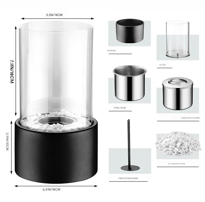 Lumora Classic Olielamp Met Open Vlam Voor Woonkamers