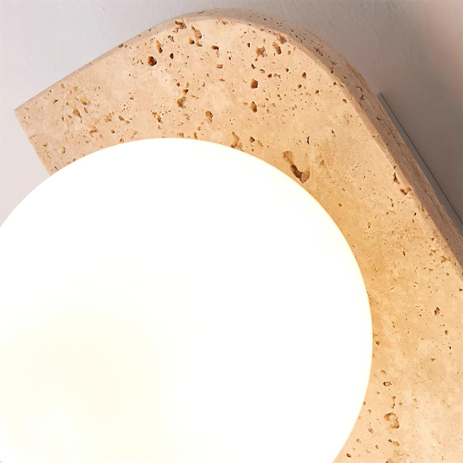 Moderne Wandlamp van Travertin