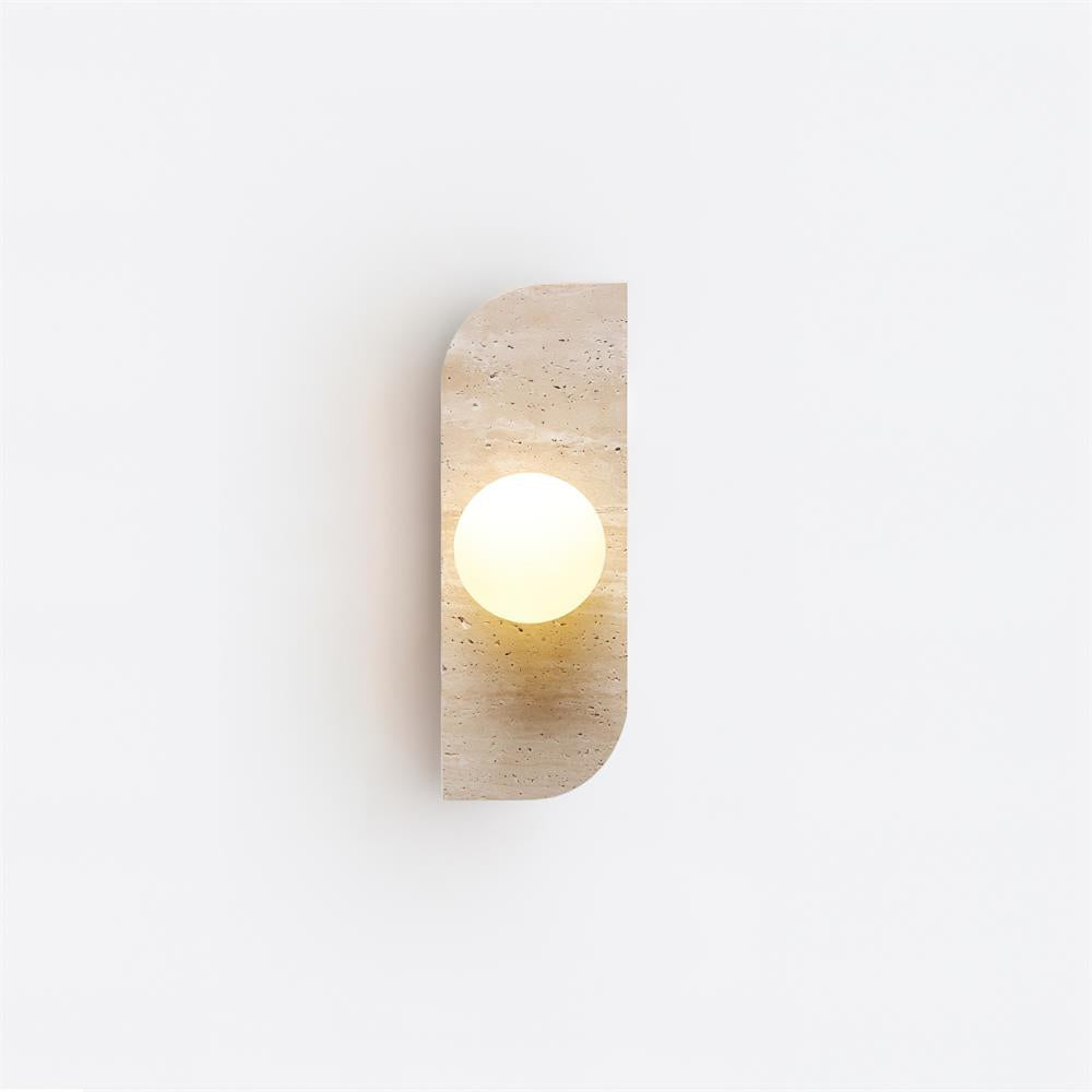 Moderne Wandlamp van Travertin