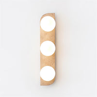 Moderne Wandlamp van Travertin