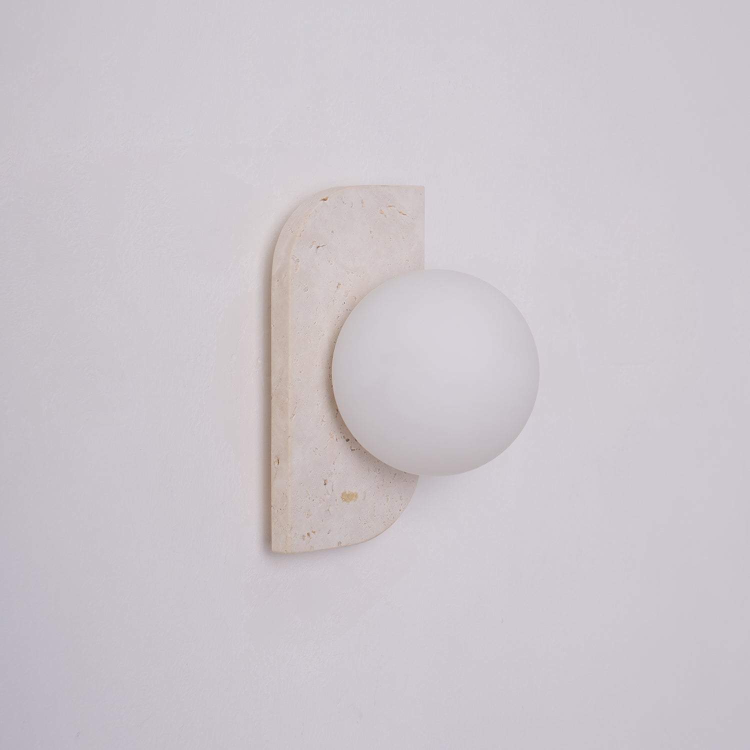 Moderne Wandlamp van Travertin